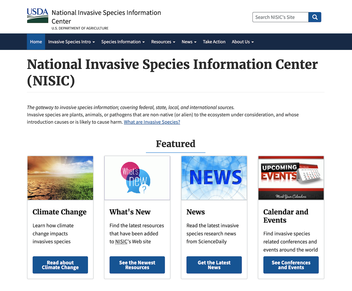 National Invasive Species Information Center (NISIC)