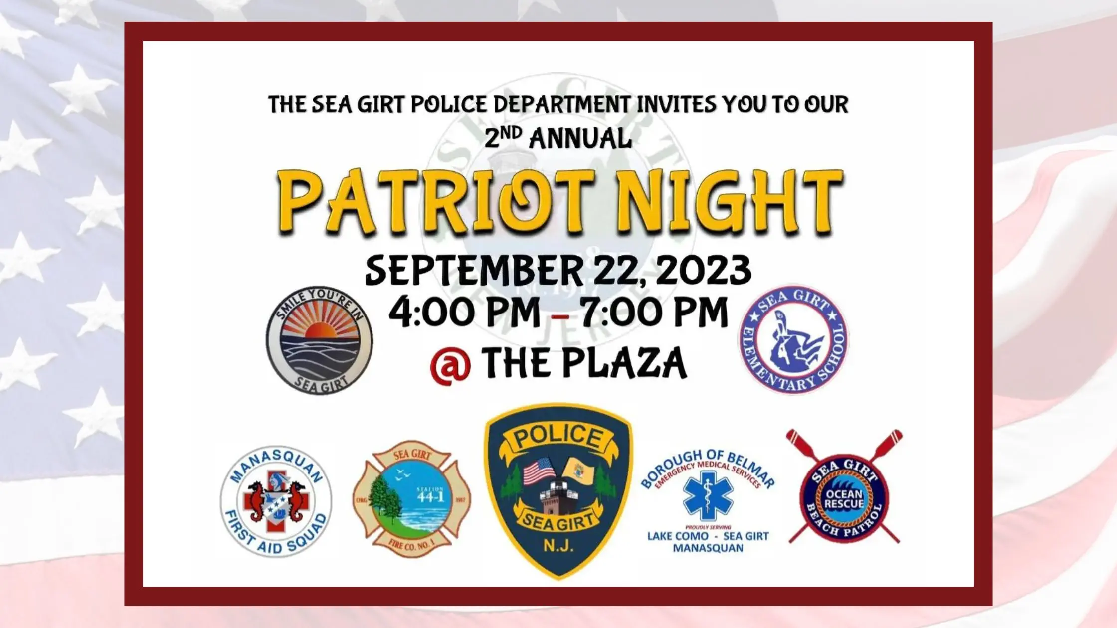 2nd Annual Sea Girt Patriot Night