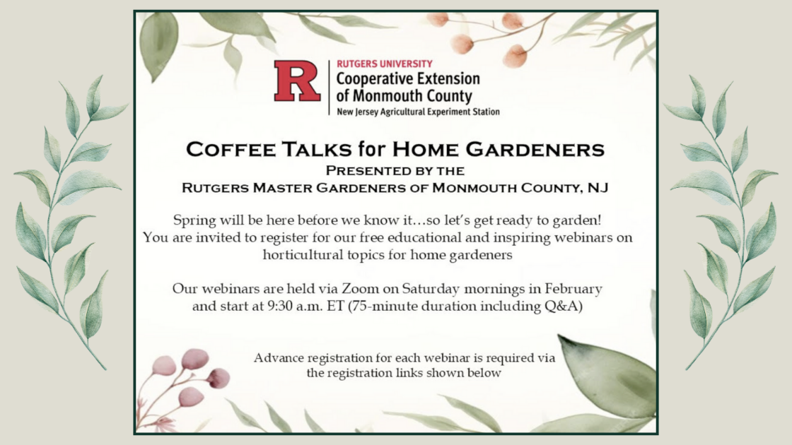 Coffee Talks for Home Gardeners